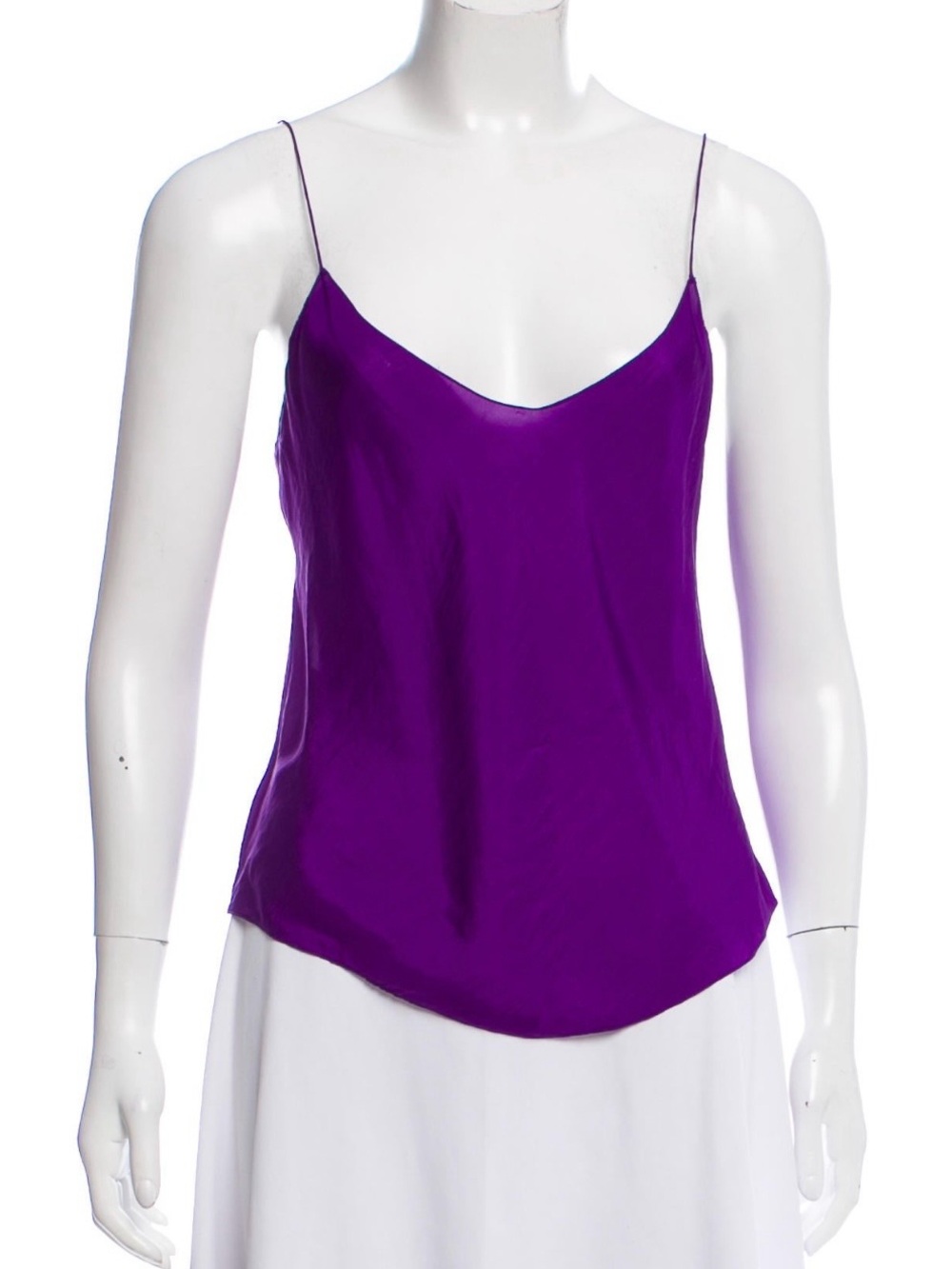 Ralph Lauren Purple Satin Strap Cami Top